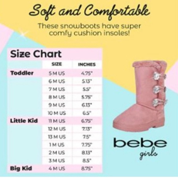 EUC Girls Size 3 Hot Pink Sequin High Top w/ Rainbow Bow Hightop, Bebe Boot +Bow - Picture 12 of 14